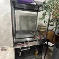 یک عدد گریل صفحه کروم با سرخکن فن دار