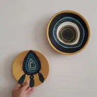 دیوار کوب سفالی چشم نظر