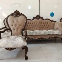 مبل سلطنتی کلاسیک مدل افسون 7نفره با جلو مبلی|مبلمان خانگی و میز عسلی|تبریز, |دیوار