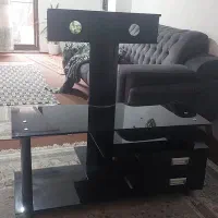 میز تلوزیوون شیشه ای
