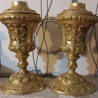 مجسمه برنز چراغ