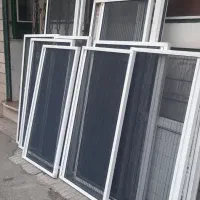 درب و پنجره دوجداره pvc و توری پلیسه