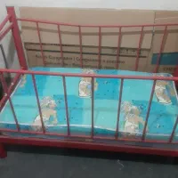 تخت خواب فلزی کودک بهمراه تشک خوشخواب نو