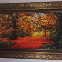 تابلو فرش طرح پاییزی