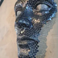 مجسمه فلزی صورت دیواری آهنی مجسمه چهره فلزی دستساز|مجسمه، تندیس، ماکت|تهران, وردآورد|دیوار