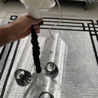 لوستر سه شاخه فلزی