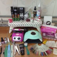 وسایل کاشت ناخن کامل. لاین ژل و پودر|آرایشی، بهداشتی، درمانی|شیراز, قدوسی شرقی|دیوار