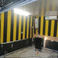 نقاشی ساختمان قناعت|خدمات پیشه و مهارت|نیشابور, شهرک بسیج|دیوار