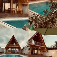 اجاره کلبه چوبی سوییسی استخردار جنگلی