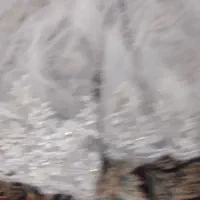 لباس عروس، تور دانتل وشنل ساتن و ساک و شزرون