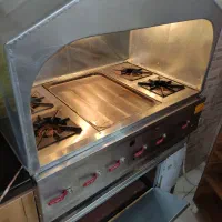 فرگاز چهار شعله و یخچال فریزر  قابل تنظیم