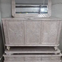 ست آینه کنسول و میز تلویزیون خورشیدی * اثاث مارکت|بوفه، ویترین، کنسول|سیرجان, |دیوار