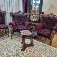 مبل استیل ۹ نفره و نهارخوری ۸نفره ودوویترین ۴طبقه|مبلمان خانگی و میز عسلی|اصفهان, شاهزاده ابراهیم|دیوار