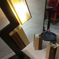 چراغ خواب لوستر ست هردو با هم هر دو سالم