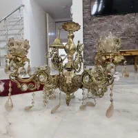 لوستر برنزی چهار شاخه طرح جدید|لوستر و چراغ آویز|سبزوار, توحیدشهر|دیوار