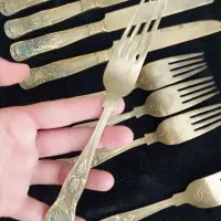 چاقو و چنگال قدیمی برنجی|کلکسیون اشیاء عتیقه|تهران, توحید|دیوار