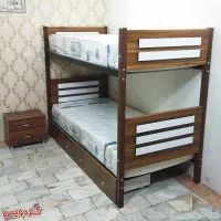 تخت خواب فلزی دوطبقه خوابگاهی یک نفره ۱نفره۲نفره|تخت و سرویس خواب|شیراز, شهرک فرزانگان|دیوار