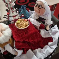 سینی یلدایی ننه سرما|صنایع دستی و سایر لوازم تزئینی|بروجن, |دیوار