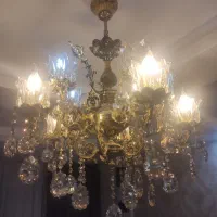 لوستر شاه عباسی تمام برنج ۱۰ شاخه|لوستر و چراغ آویز|مشهد, موسوی قوچانی|دیوار