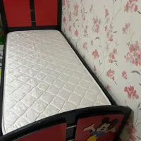 تخت نوجوان با تشک در حد نو