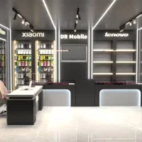 طراحی اجرا دکوراسیون فروشگاهی mdf لاین نوری کابینت