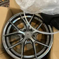 رینگ bbs سایز 17 5پیچ 108 آکبند 2حلقه دودی