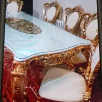میزغداخوری ۸نفره کاملاشیک جنس پلیمربادوام|میز و صندلی غذاخوری|تبریز, |دیوار