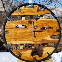 ساعت ،چوب،خانه،زیبایی،ارسال با پست