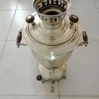 سماورنفتی برنجی  صد سال قدمت سالم قابل استفاده