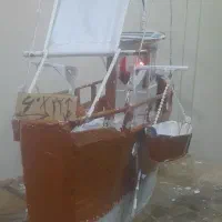 اسباب بازی دست ساز کامیون، اتوبوس،کشتی‌، تریلی