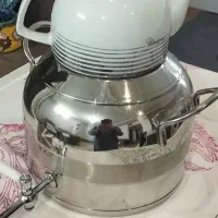 قوری و کتری شیر دار استیل نو نو