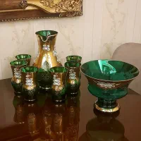 ظروف اگرمن بوهمیا اصل چک|صنایع دستی و سایر لوازم تزئینی|باسمنج, |دیوار