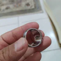 انگشتر استیل با سنگ زمرد|بدلیجات|کرمانشاه, |دیوار