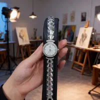 ساعت زنانه دستبندی نگین دار شیک|ساعت|کرمانشاه, |دیوار