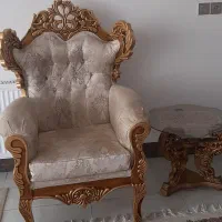 مبل سلطنتی ۹ نفره|مبلمان خانگی و میز عسلی|لنجان, |دیوار