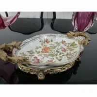 گلدان و میوه خوری طرح زیرخاکی|کلکسیون اشیاء عتیقه|ارومیه, |دیوار