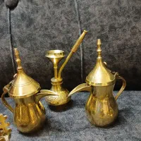 قهوه جوش برنجی برنزی برنزظروف آشپزخانه دکوری مجسمه|کلکسیون اشیاء عتیقه|تهران, افسریه جنوبی|دیوار