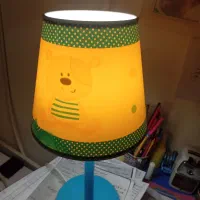 ساعت و لوستر آباژور  اتاق کودک طرح تدی