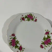 بشقاب گل سرخی چینی اصل