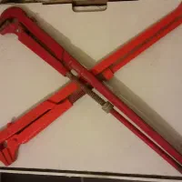 آچار لوله گیر ۹۰درجه دو دسته 4 اینچ،کروم وانادیوم