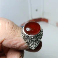 انگشتر نقره عقیق سرخ یمن طبیعی|جواهرات|تهران, امام زاده حسن|دیوار
