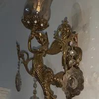 دیوار کوب برنز وطاووس