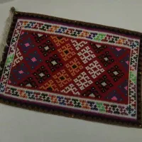 گلیم با بافت ابریشم