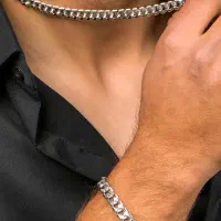 نیم ست دستبند و گردنبند Cartier مردانه مدل کارتیر|بدلیجات|مشهد, چهنو|دیوار