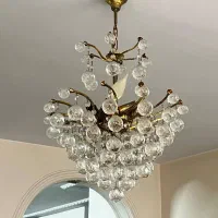 ۳عدد لوستر برنز|لوستر و چراغ آویز|آفتاب, |دیوار