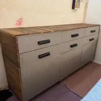 فروش فوری میز کنسول چوب برند طرح ترک سالم درحدنو