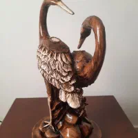 مجسمه زوج پرنده|مجسمه، تندیس، ماکت|بندر انزلی, کوی آزادگان|دیوار