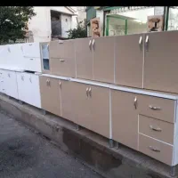 سرویس کابینت ۶تیکه ملامینه و ممبران بدن فلز|مصالح و تجهیزات ساختمان|قم, امامزاده ابراهیم|دیوار