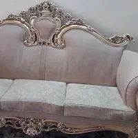 یک دست مبلمان استیل کاملا سالم و ویترین سالم