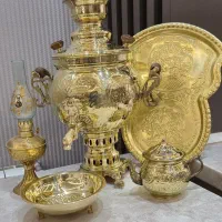 پخش عمده و تکی سماور ذغالی آنتیک برنج و متعلقات|صنایع دستی و سایر لوازم تزئینی|ارومیه, |دیوار